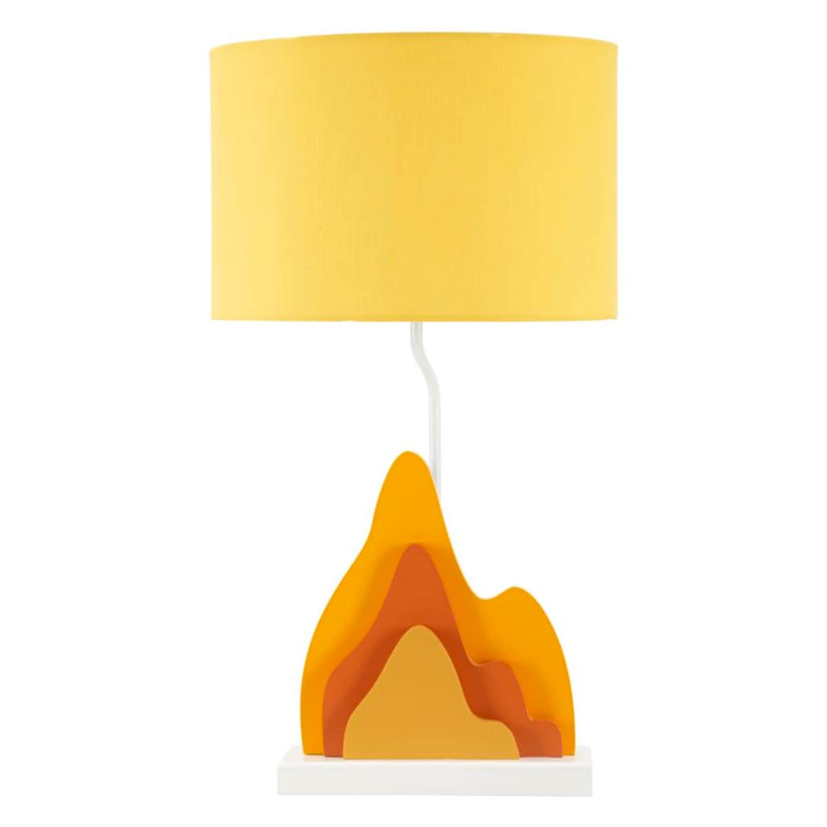 Lampa stołowa Color - A, kolor wielokolorowy, płyta MDF, żelazo i tkanina, 30 x 30 x 57 cm, 1 x E27, max. 40 W, do salonu i sypialni, Mauro Ferretti