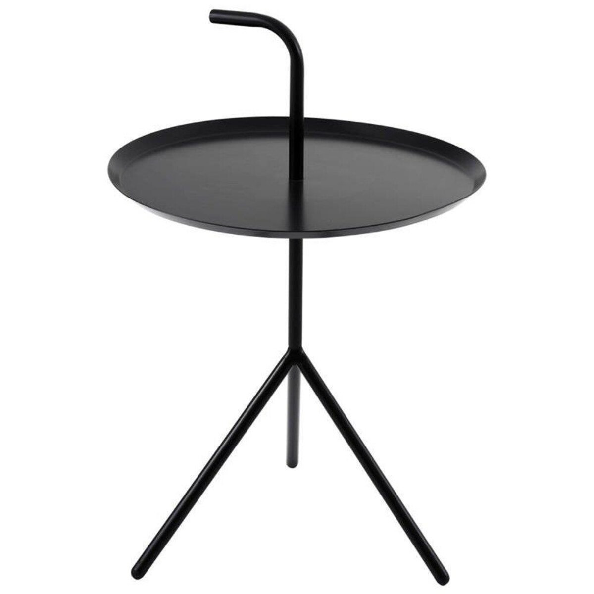 Okrągły stolik kawowy GRACE MH001-CT-B Moos metalowy czarny, Step Into Design