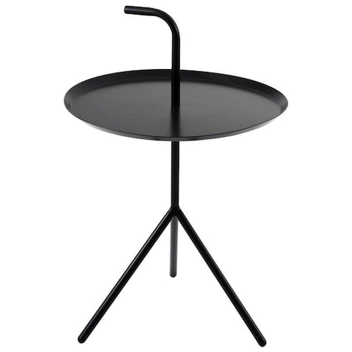 Okrągły stolik kawowy GRACE MH001-CT-B Moos metalowy czarny, Step Into Design