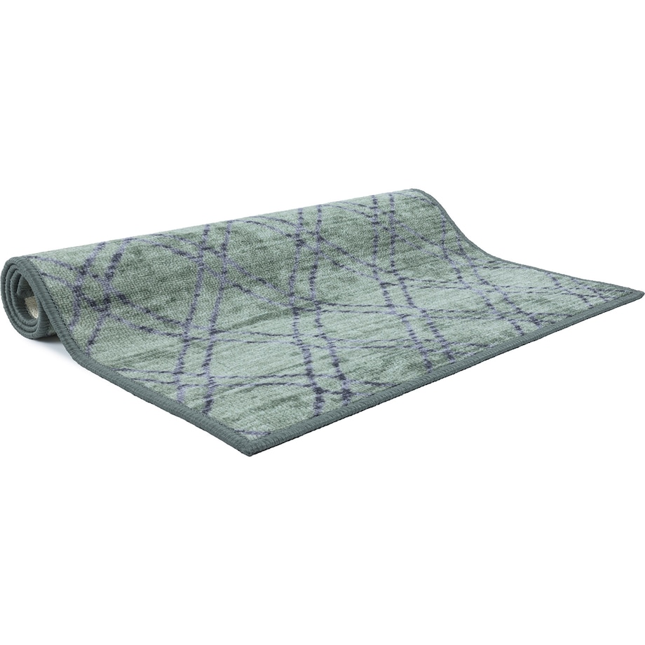 Chodnik Antypoślizgowy Vita 80x150 cm Romby Zielony