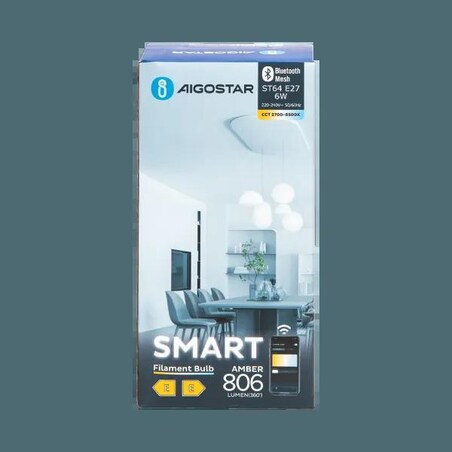 inteligentna żarówka bluetooth mesh st64 6w cct