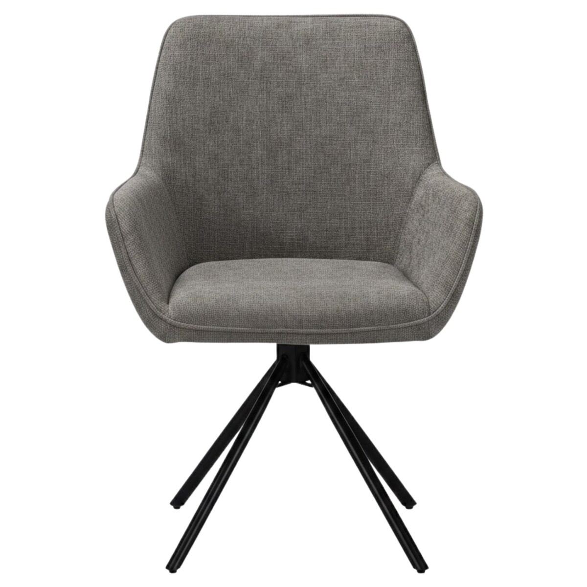 Krzesło tapicerowane nowoczesne wygodne szarepikowane do jadalni salonu