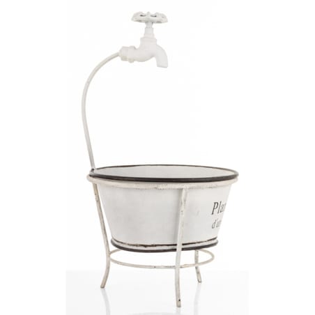 Kwietnik metalowy 41x22x22 cm MISKA-2 z kranikiem