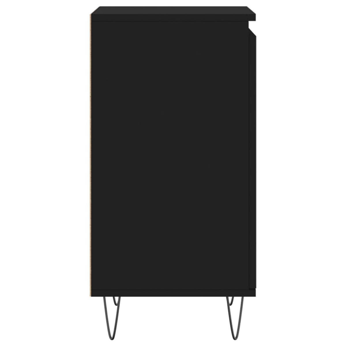 vidaXL Komoda, czarna, 40x35x70 cm, materiał drewnopochodny