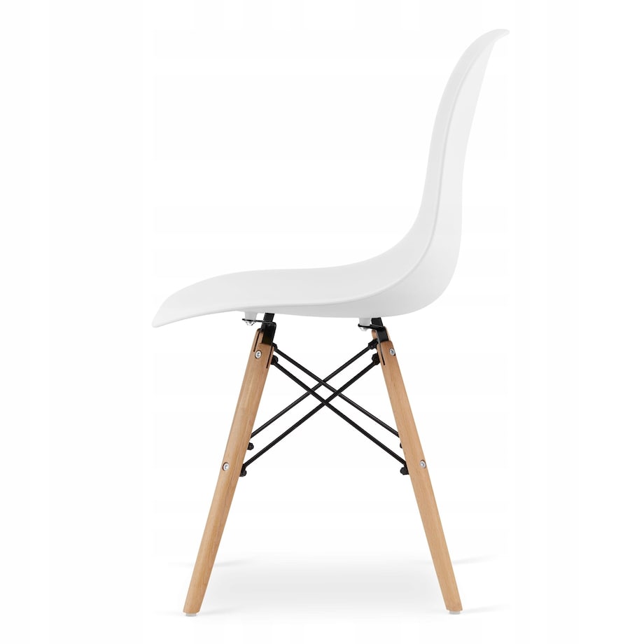 Zestaw Stół Do Jadalni Kuchni Salonu Biura Kwadratowy 80X80 Dąb Sonoma + 4 Krzesła Osaka Białe