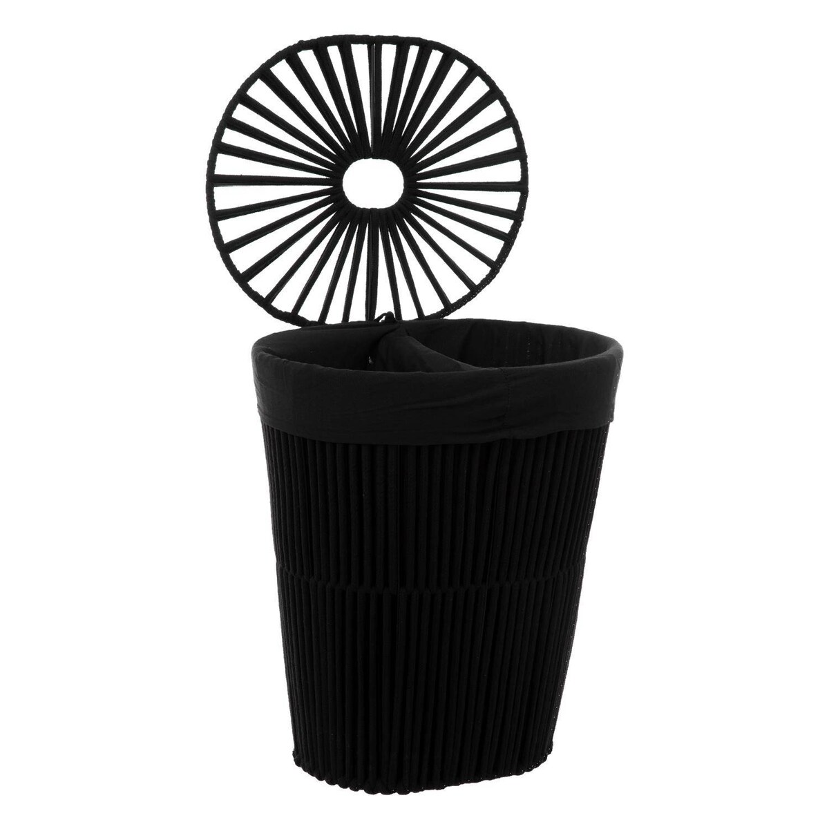 Kosz na pranie czarny loft, 40 l