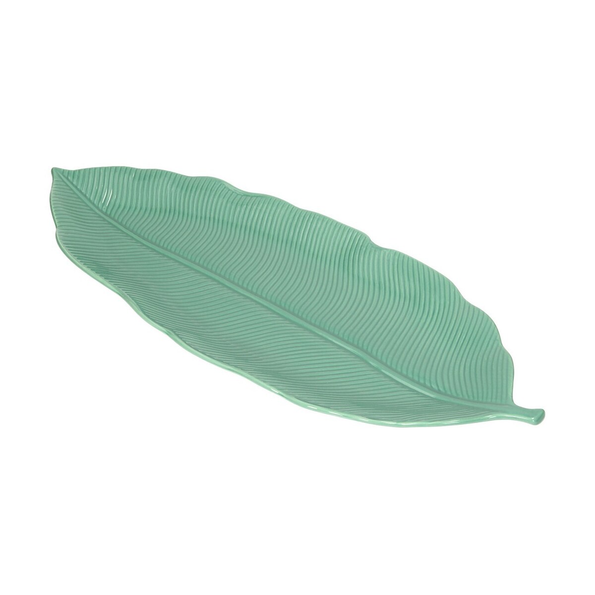 Półmisek Jungle Leaves 47cm light green, 47 x 19 x 3 cm
