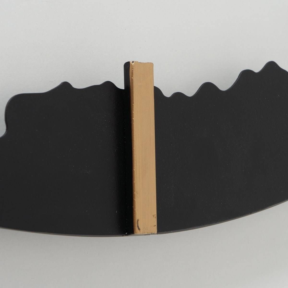 Zegar ścienny Union, metalowy ze złotymi wskazówkami