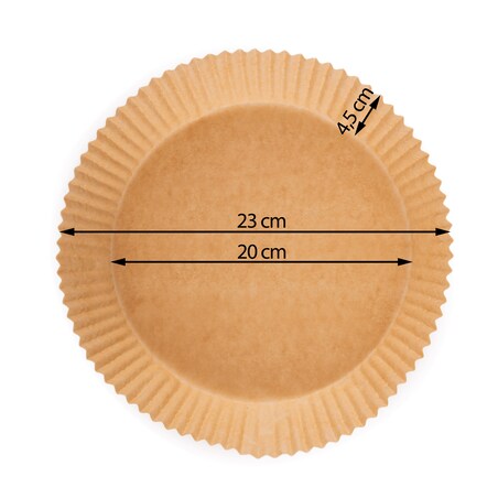 Papier do pieczenia wkładki do frytkownicy air fryer 20 szt. 20cm Berdsen