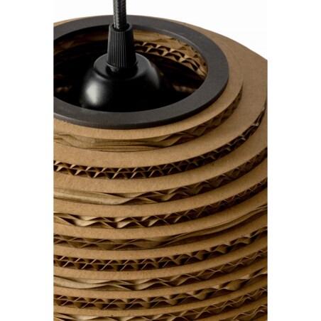 Okrągła lampa wisząca z tektury - SFERA 25