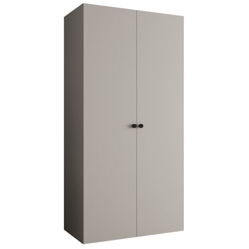 Szafa uchylna otwierana PARMA 1 100 wys. 202 cm Kaszmir + u. Czarny