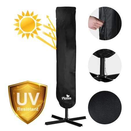 Parasol ogrodowy z wysięgnikiem pokrowiec 8 segmentów ø 350cm Plonos