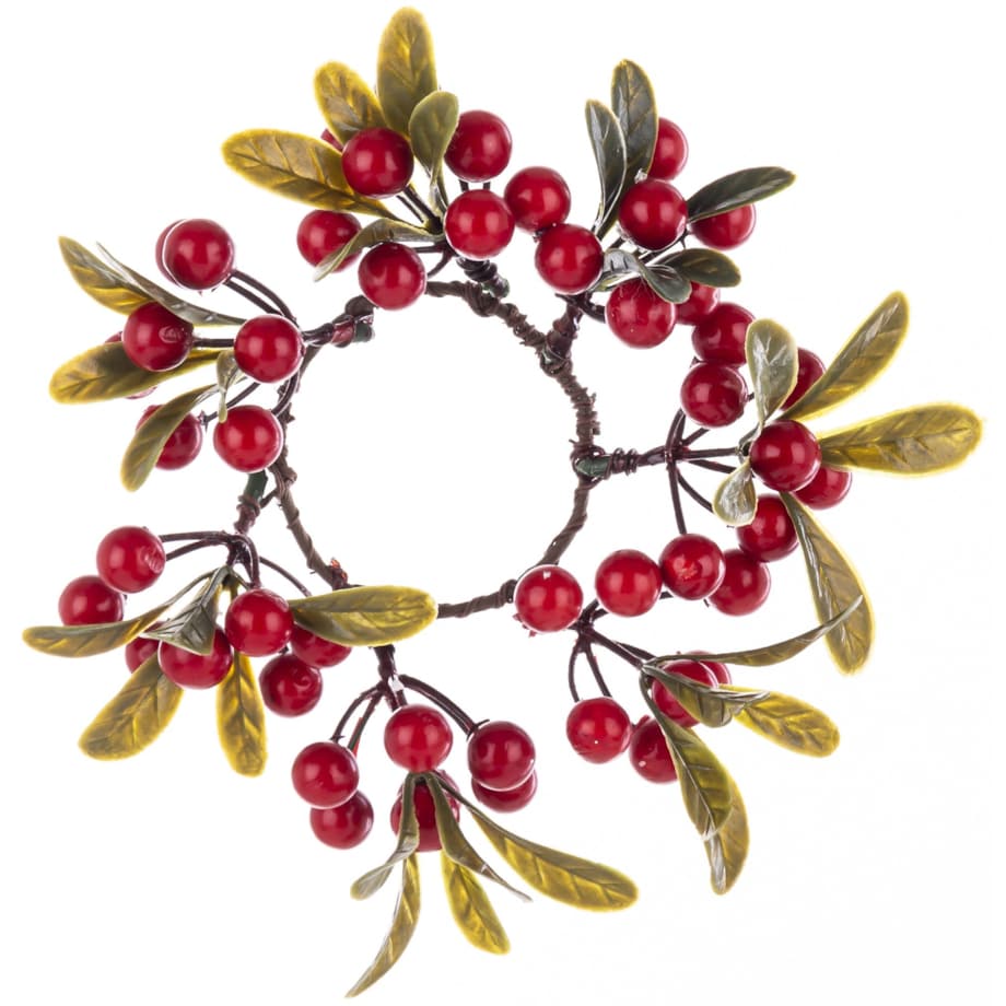 Wianek jesienny 2 szt. jemioła 18x18x6 cm VISCHIO