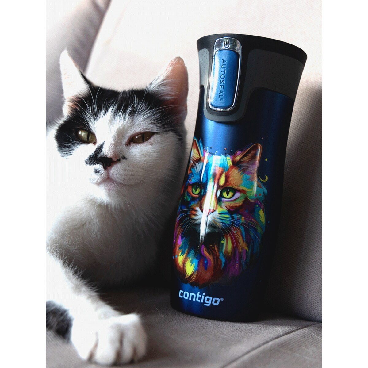 Kubek termiczny Contigo West Loop 2.0 470ml - granatowy - Kot