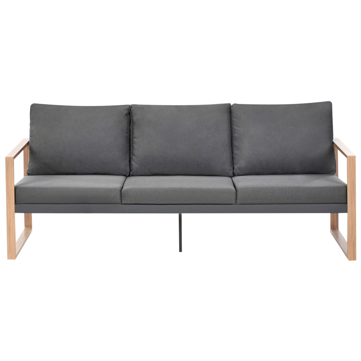 Zestaw ogrodowy ze stolikiem dla 5 osób GELSO Metal Ciemnoszary