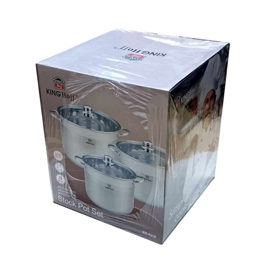 Zestaw garnków gastronomicznych KINGHOFF 6 elementów 9L/7L/5L