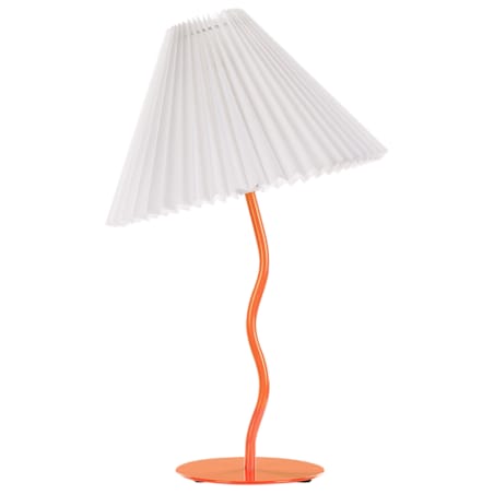 Lampa stołowa metalowa pomarańczowa ALWERO