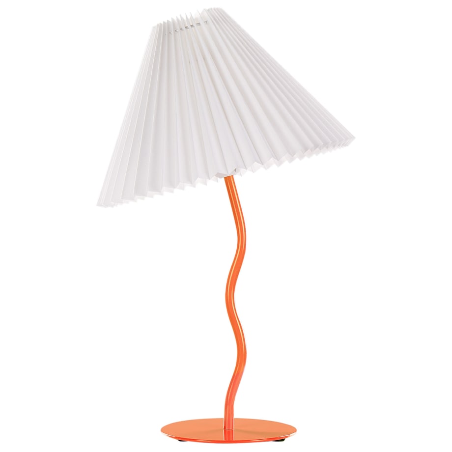 Lampa stołowa metalowa pomarańczowa ALWERO