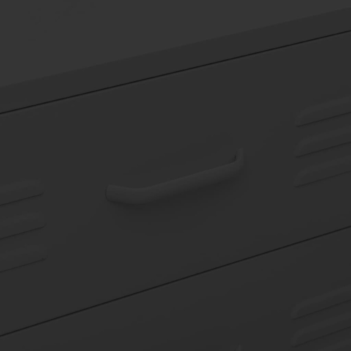 vidaXL Szafka z szufladami, czarna, 80x35x101,5 cm, stalowa