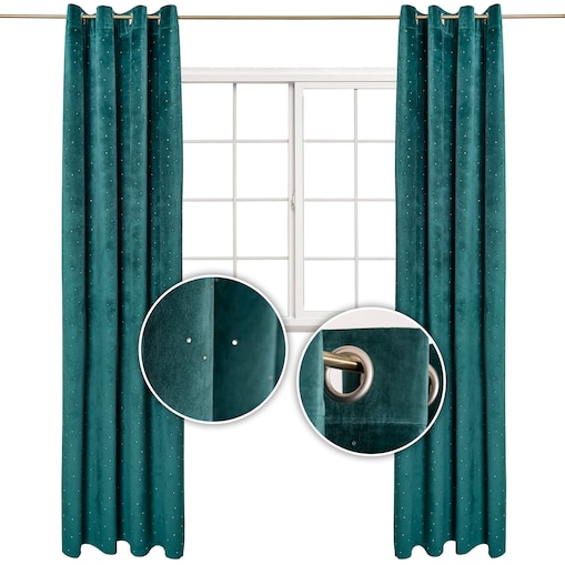 Zasłona welurowa Full Crystal 140x250 cm