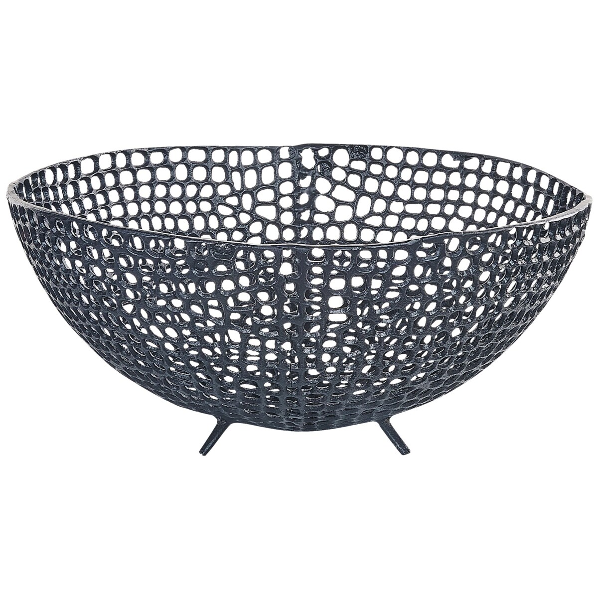 Zestaw 2 mis dekoracyjnych KRUKUT Metal Czarny