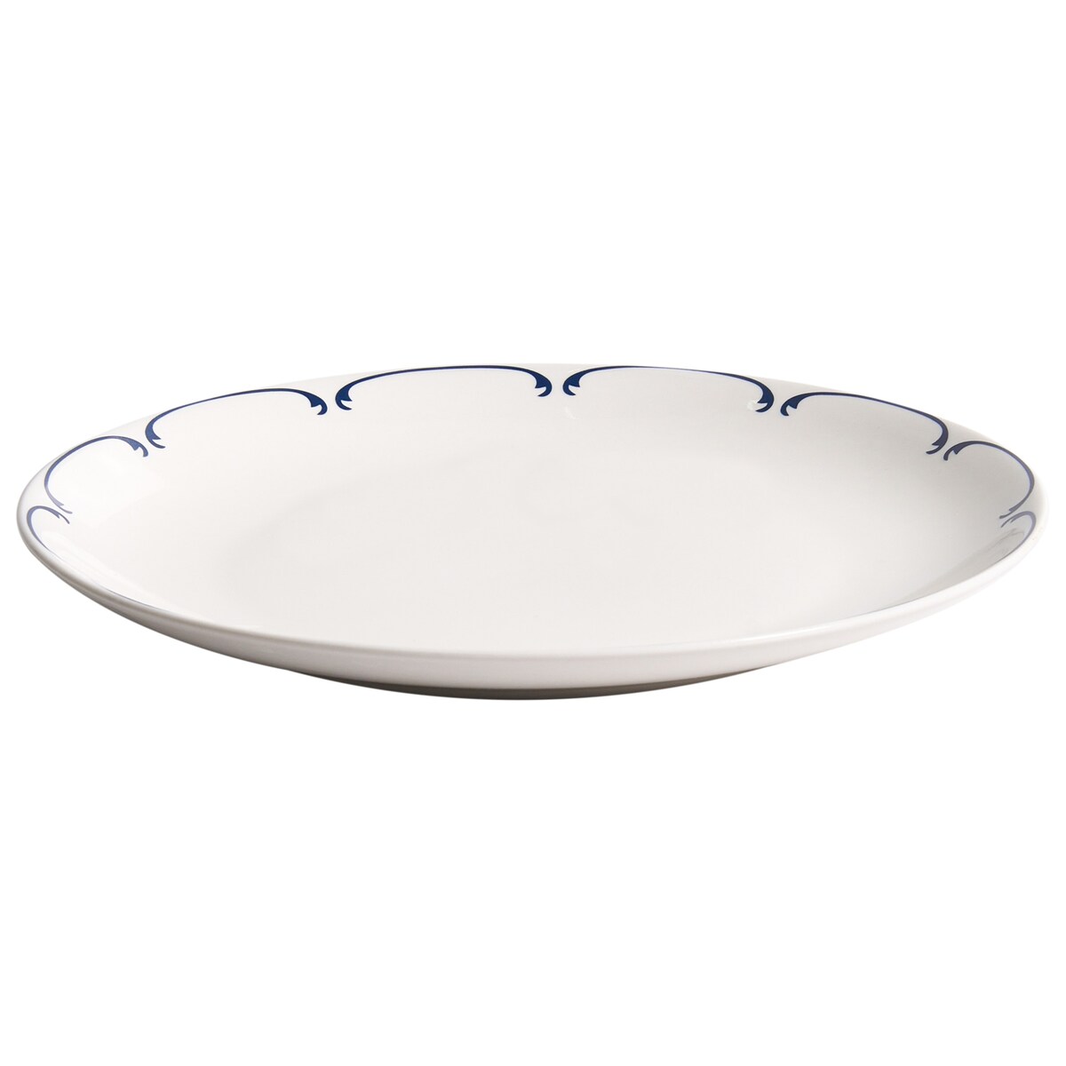 Zastawa stołowa 24-częściowa CHAROLI Porcelana Biały/ niebieski