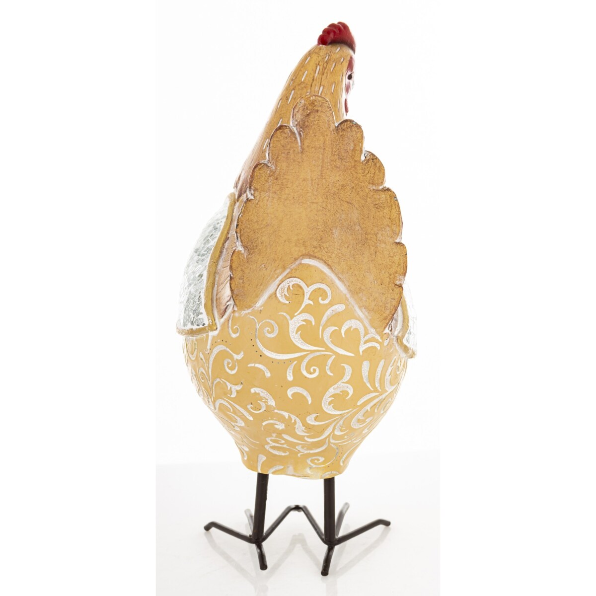 Dekoracja - brązowa kura 26x12x16 cm TOA duża