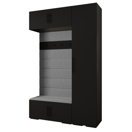 Garderoba do przedpokoju INOVA 3 Z19 czarny+czarny+manila16