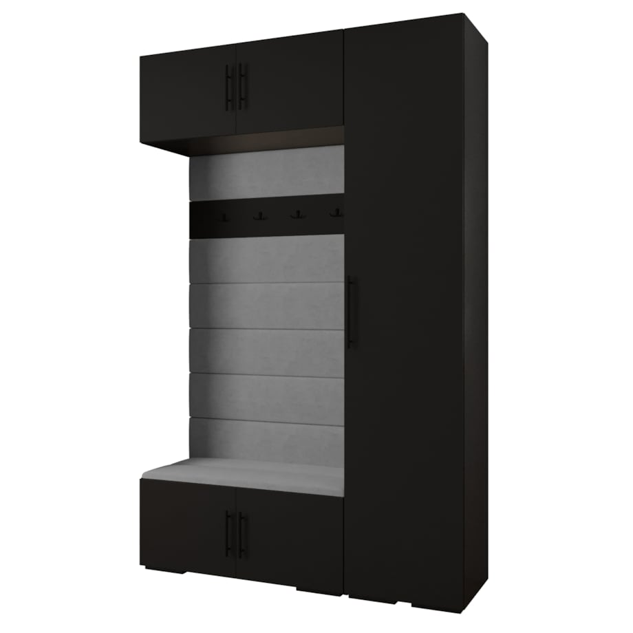 Garderoba do przedpokoju INOVA 3 Z19 czarny+czarny+manila16