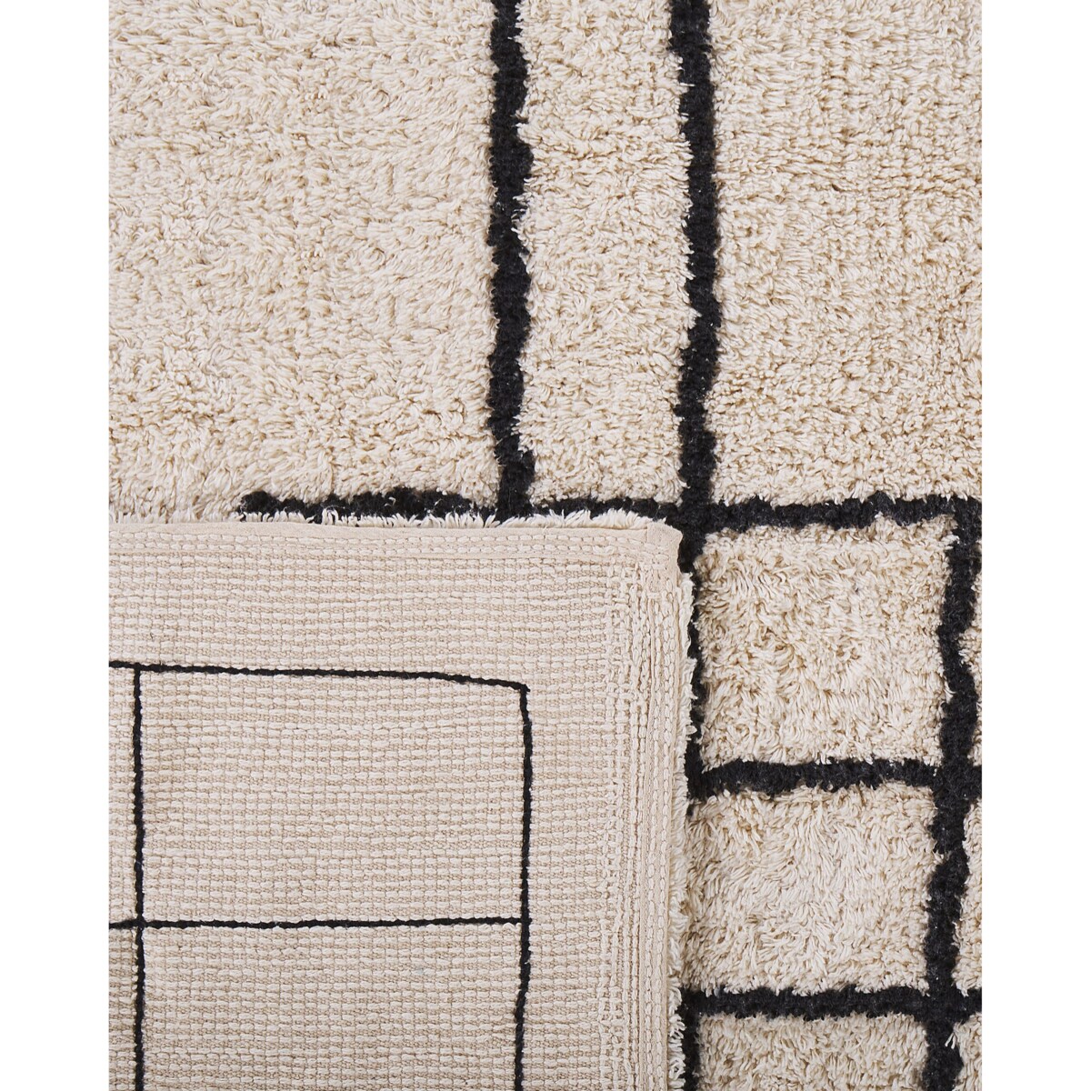 Dywan bawełniany 80 x 150 cm beżowy TURHAL