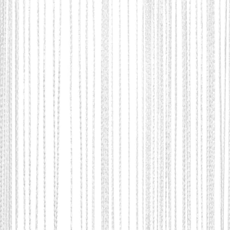 vidaXL Zasłony sznurkowe, 2 sztuki, 100 x 250 cm, białe