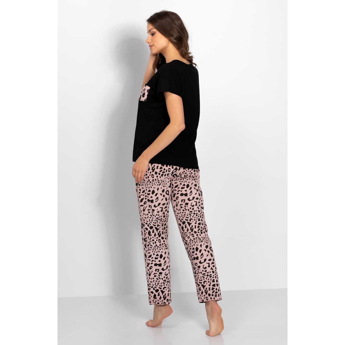 Piżama Cathy Black-Pink, M