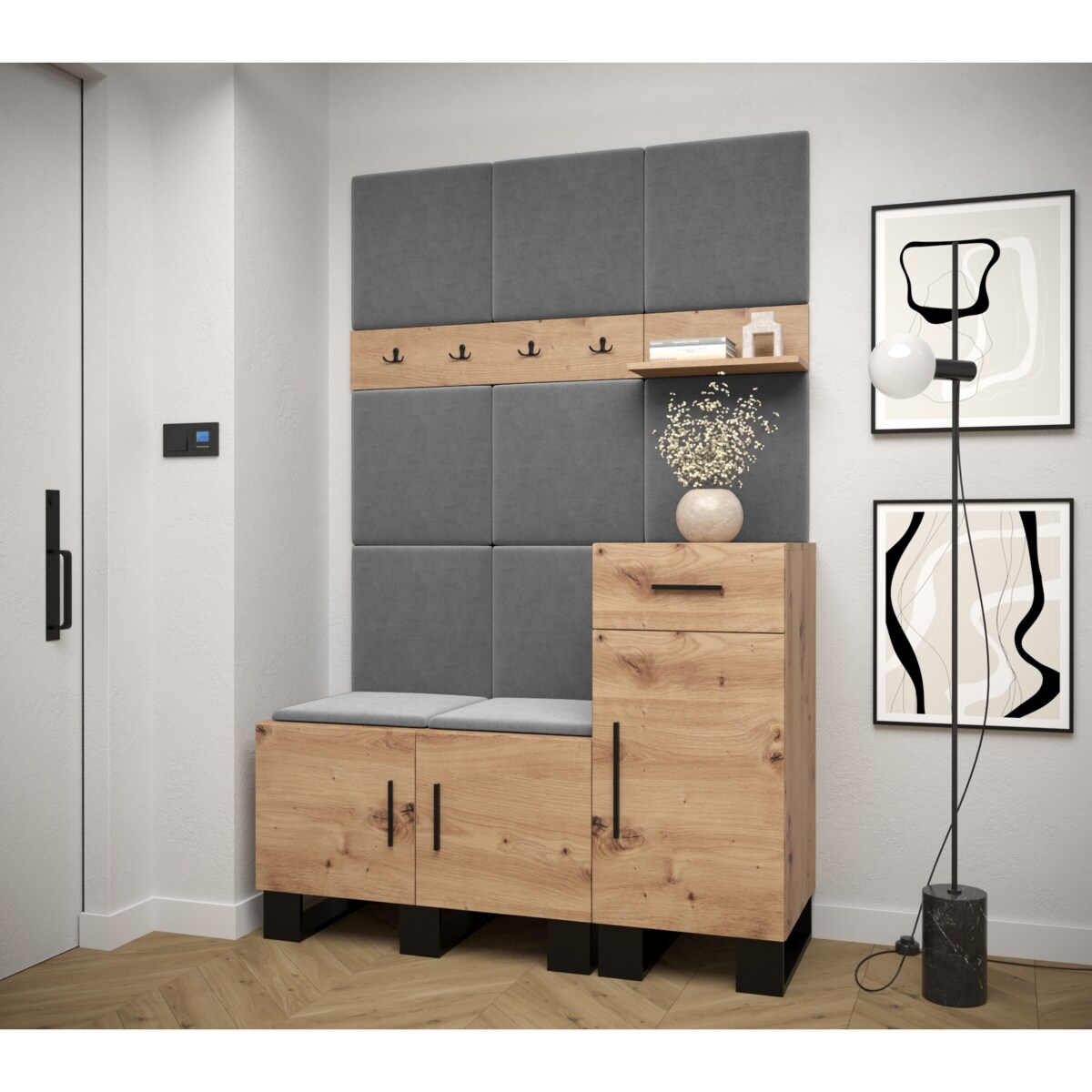 Garderoba do przedpokoju Abiks ARTIN 5 artisan+manila16