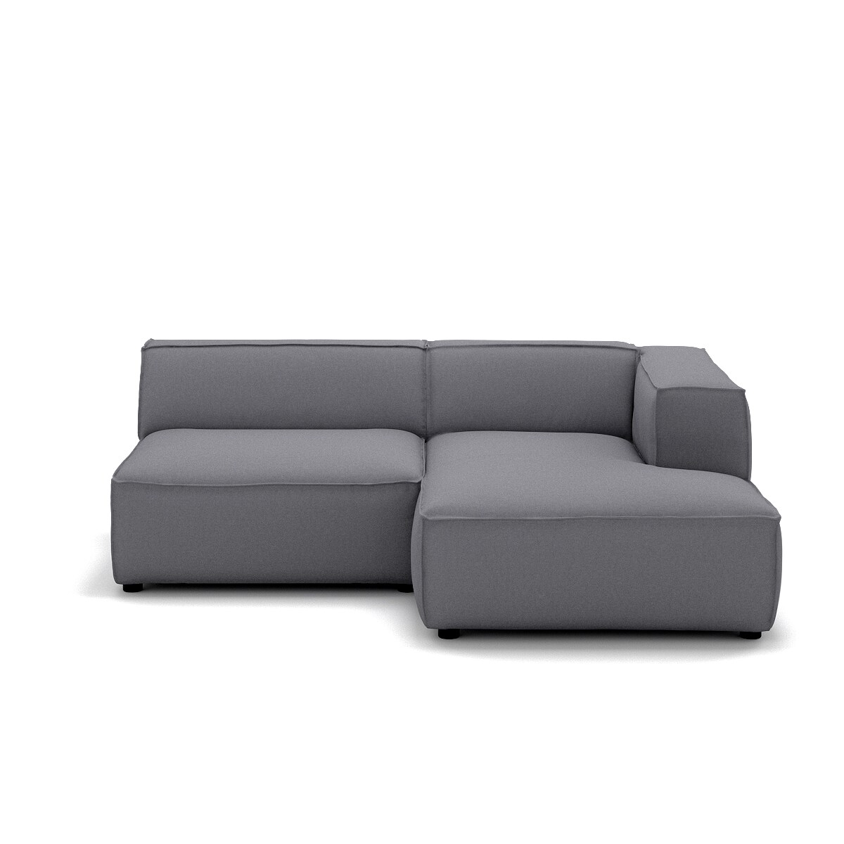 Narożnik 3 osobowy prawy Modularis - Szary Welur