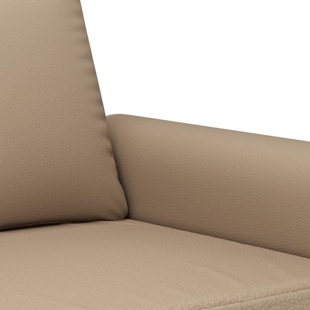 vidaXL 2-osobowa sofa, kolor cappuccino, 120 cm, sztuczna skóra