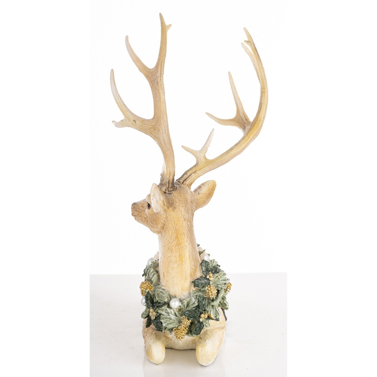 Figurka - leżący jeleń z tworzywa sztucznego 28x21x11 cm SASEUM -2