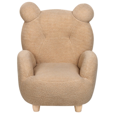 Fotel dziecięcy boucle miś jasnobrązowy MELBU