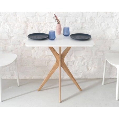 Stół CUTTI 55x80 cappuccino/jesion