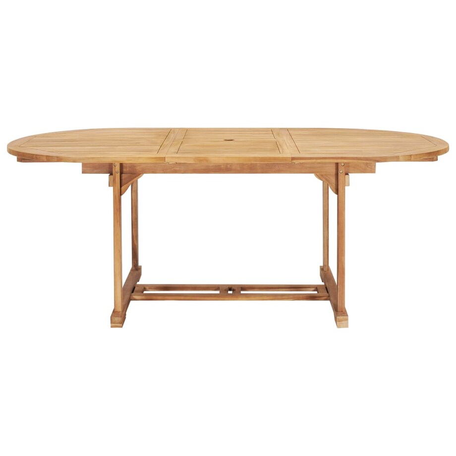 vidaXL Rozkładany stół ogrodowy, 150-200x100x75 cm, lite drewno tekowe