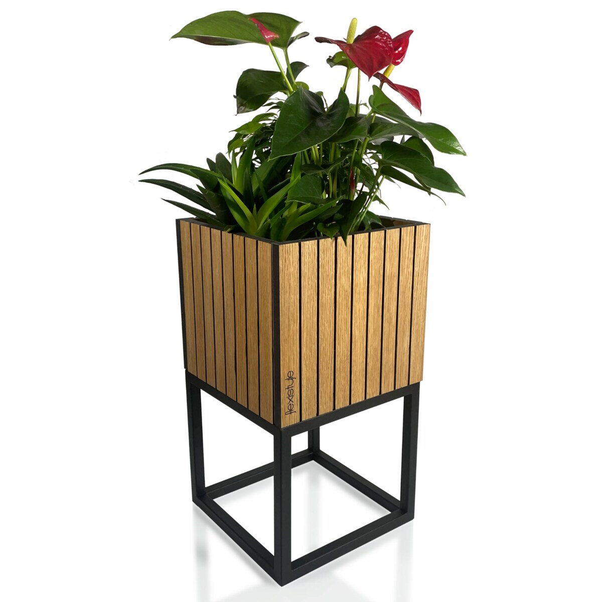 Kwietnik LOFT FIORINO lamele 22x22x40 cm