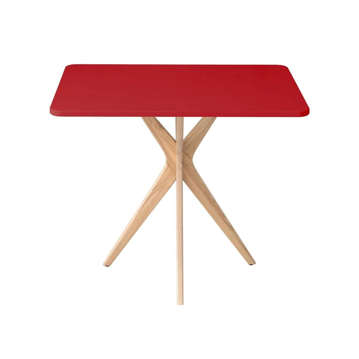 Stół CUTTI 55x80 czerwony/jesion