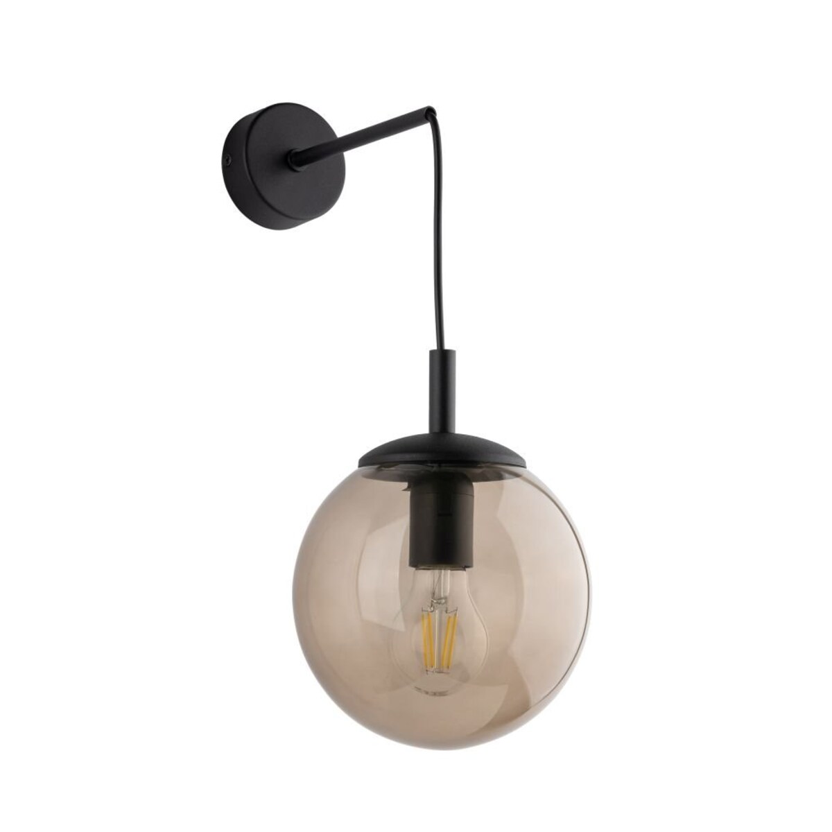 Kinkiet ścienny TK Lighting ESME TOPAZ 5389 czarno-topazowy E27 nowoczesna lampa do salonu sypialni