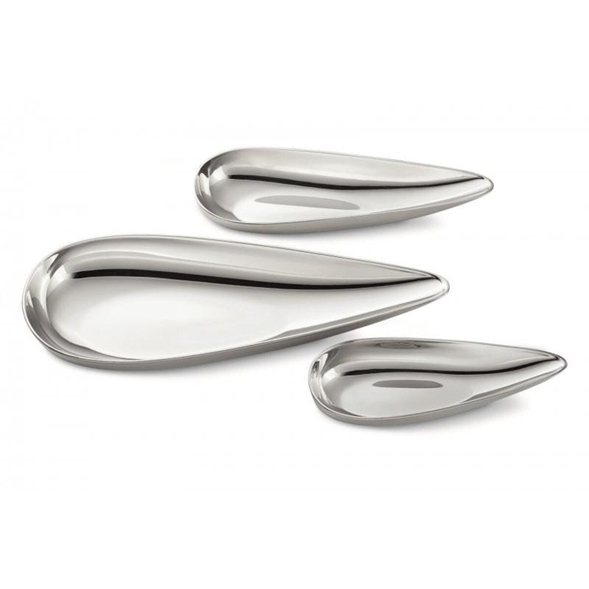 Zestaw 3 miseczek BLOB - stal nierdzewna polerowana