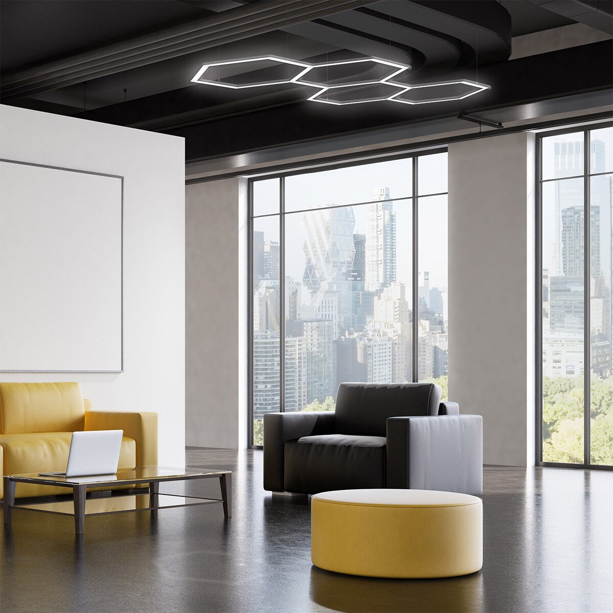 Plafon Light Prestige Geometric biały LED 4000K 1 szt.