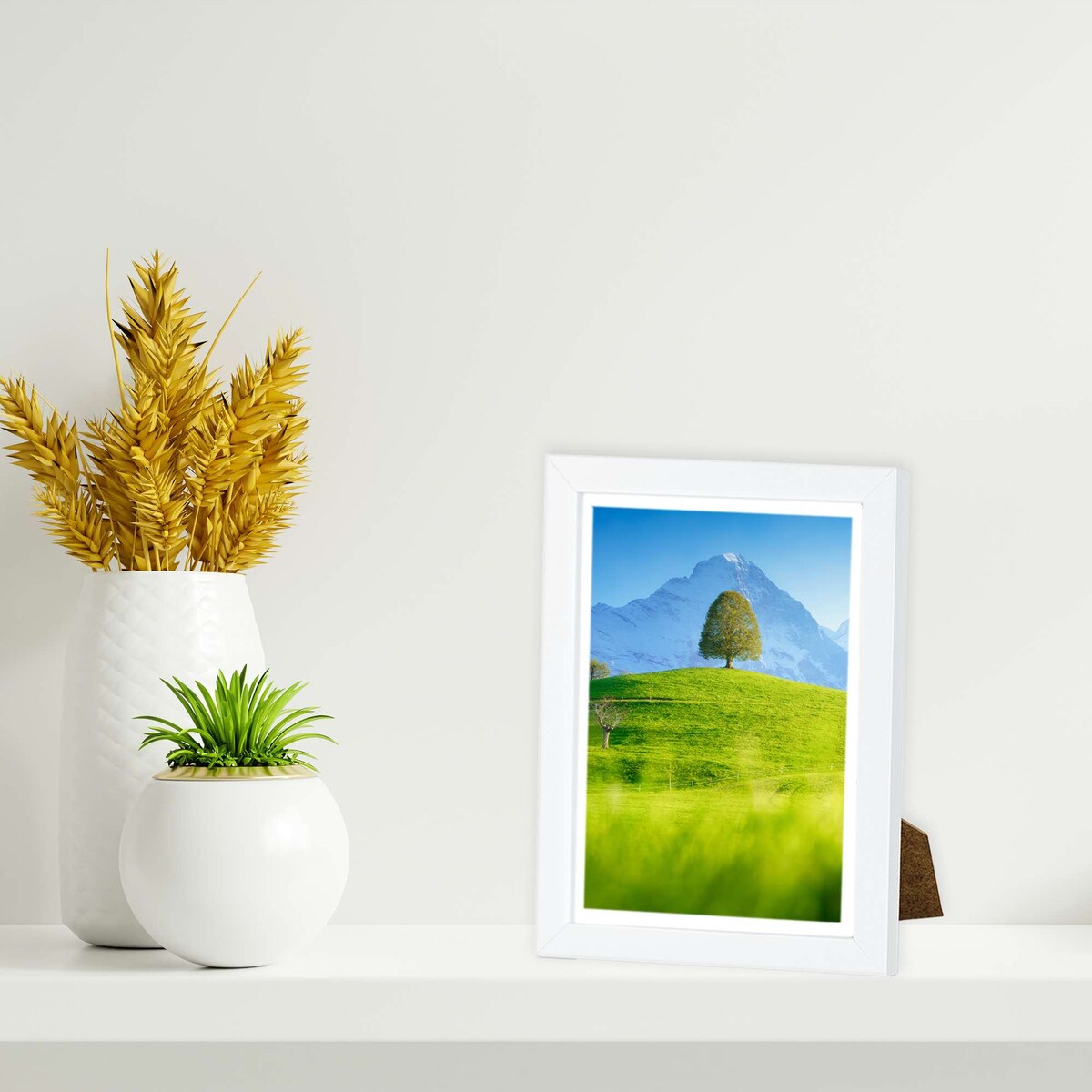 Ramka Na Zdjęcia 13X18 Cm Plakaty Rama Na Nóżce Stojąca Dekoracja Biała