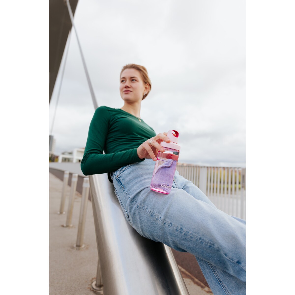 Butelka na wodę bidon Reno 500 ml - Sugar Pink