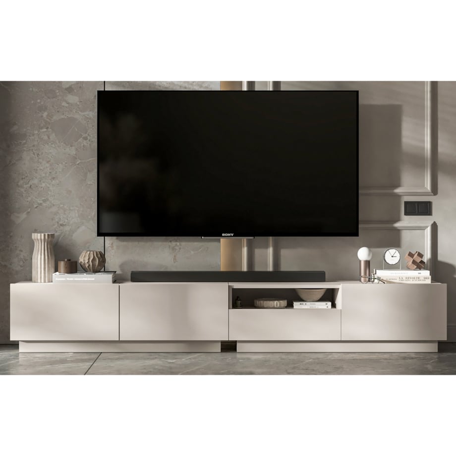 Szafka RTV Loft Stojąca / Wisząca Kaszmir MAT Komoda RTV Szuflada 240 cm