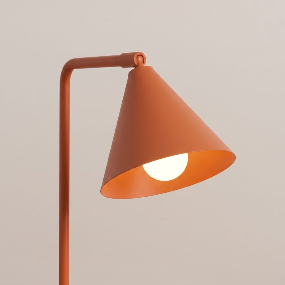 Lampa biurkowa NOX ochra czerwona