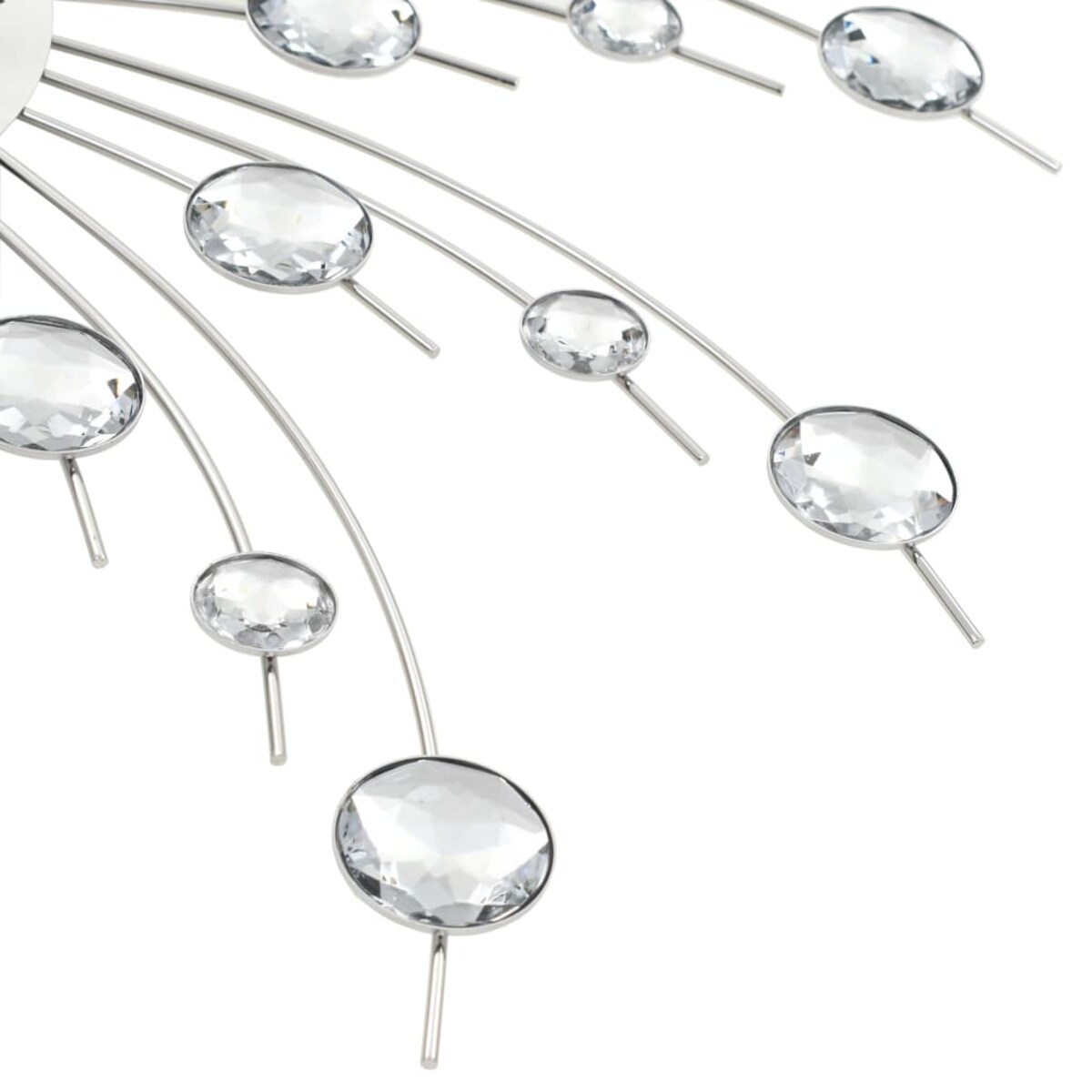 vidaXL Zegar ścienny z mechanizmem kwarcowym, nowoczesny design, 50 cm