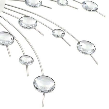 vidaXL Zegar ścienny z mechanizmem kwarcowym, nowoczesny design, 50 cm